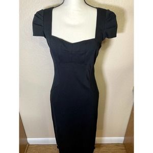 NANETTE LEPORE DRESS , BLACK 8 ,DANCING DIZZY EUC RETAIL $350